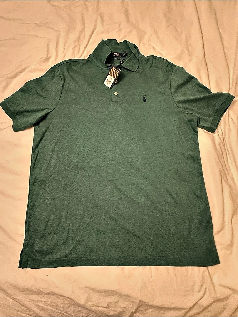 Polo Ralph Lauren Classic Fit Polo Men's Green Cotton Polo Size Large NWT